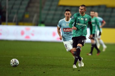 Varşova, Polonya, 08 Mart 2020: Legia Warszawa ile Piast Gliwice, Artur Jedrzejczyk (Legia Warszawa) 