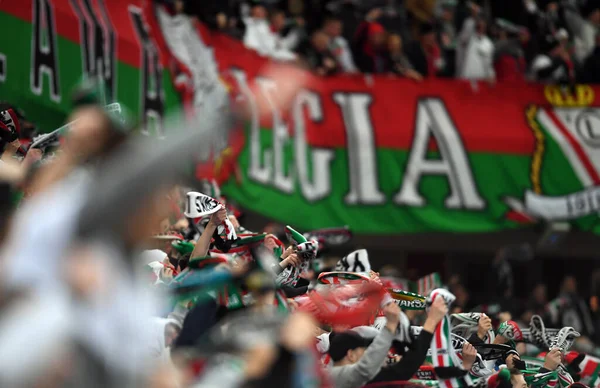 Warszawa Polska Lutego 2020 Mistrzostwa Polski Piłce Nożnej Ekstraklasy Legia — Zdjęcie stockowe