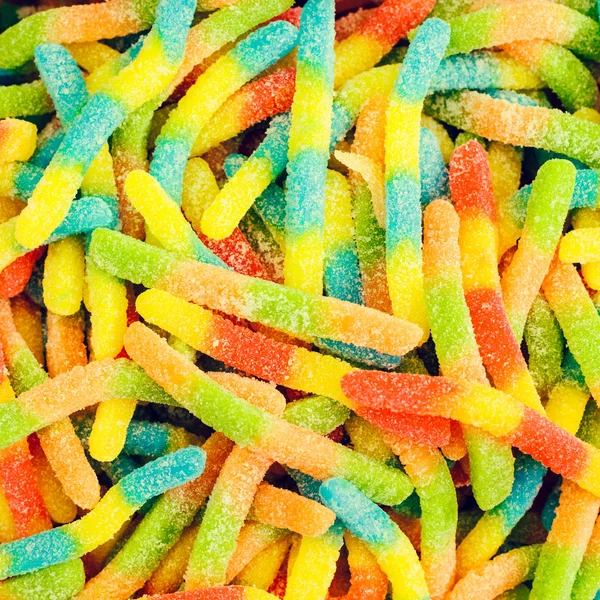 Színes zselés cukorka közelről — Stock Fotó