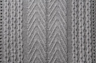 Örme kumaş yün doku arka plan olarak kapat.