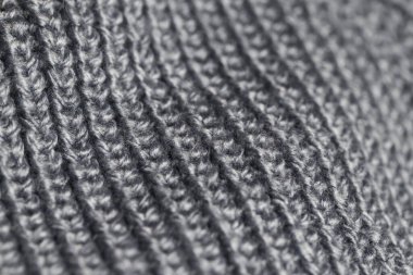 Örme kumaş yün doku arka plan olarak kapat.