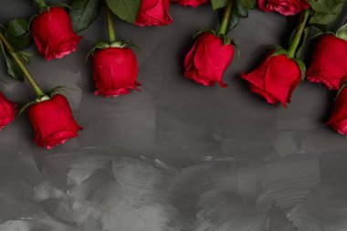 Composition of red roses clipart