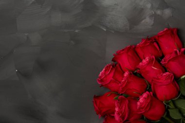 Composition of red roses  clipart