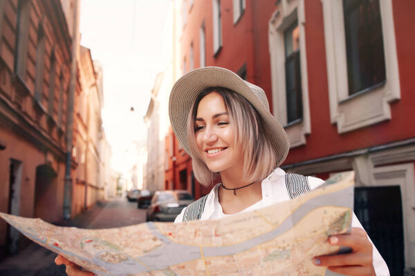Young female traveler 