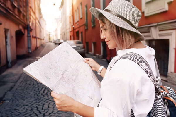 Young female traveler 