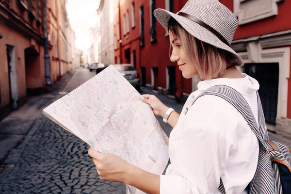 Young female travele