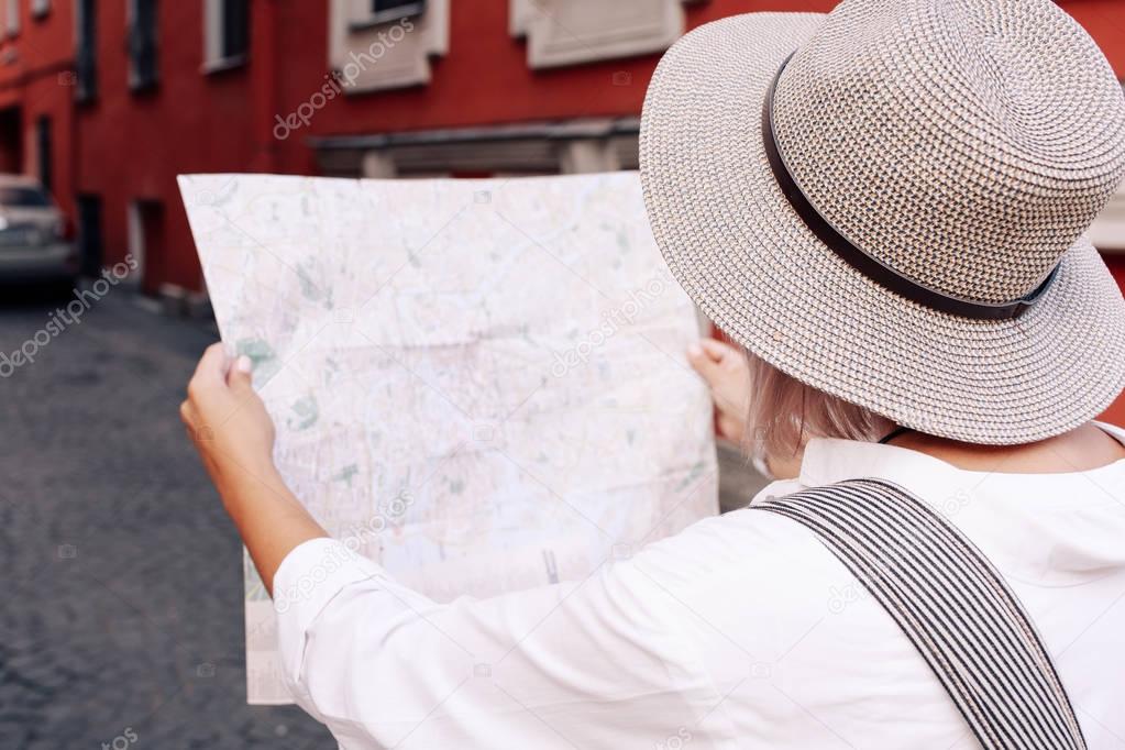 Young female traveler 