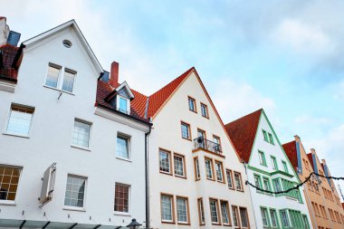 Old traditional buildings in Germany. Houses of timber and plaster construction clipart