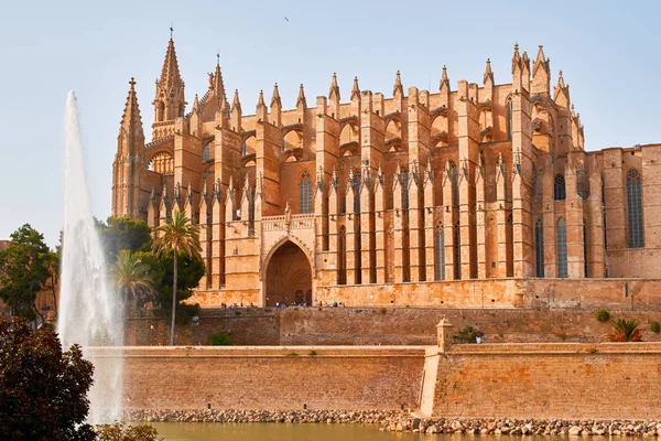 España Palma Mallorca Centro Histórico Ciudad Con Vistas Catedral Gótica —  Fotos de Stock