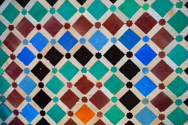 Безшовная граница Марокко. Традиционный исламский дизайн. Элемент украшения мечети
.
