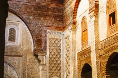 Sarayda Fez Fas Fas mimari iç