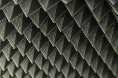 koyu gri üçgen doku akustik Köpük kauçuk