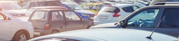 Used car parking on the city street