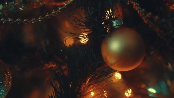 Giocattolo Natale Sull Albero Natale — Video Stock