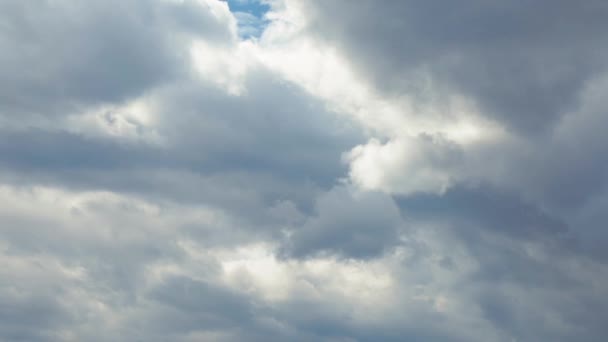 Nubes Cielo Azul Tarde — Vídeo de stock