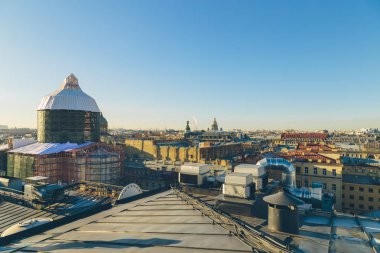 Panorama St Petersburg çatılarda