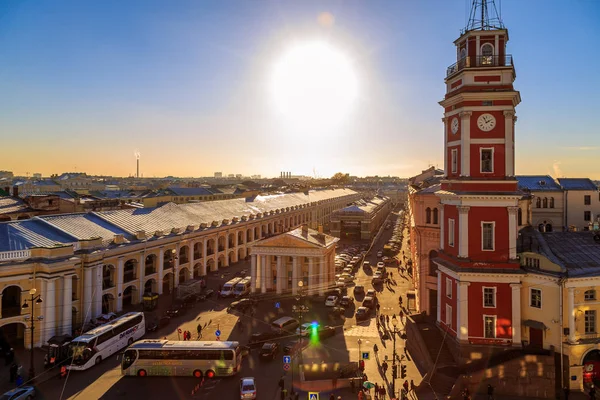 Панорама на крыши в Санкт-Петербурге — стоковое фото