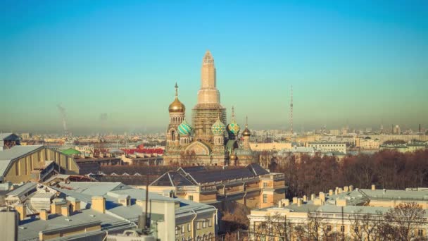 Panorama Dachach Sankt Petersburgu — Wideo stockowe
