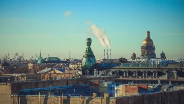 Panorama Daken Sint Petersburg — Stockvideo