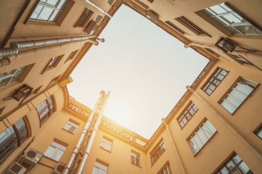 de St. Petersburg'da bahçesinde