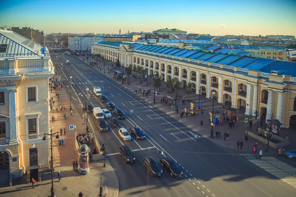 Панорама на крыши в Санкт-Петербурге — стоковое фото