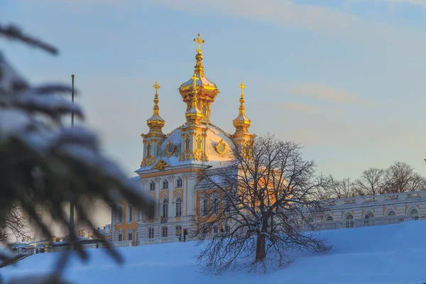 Télen napnyugtakor Park, Oroszország — Stock Fotó