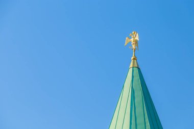Puşkin St. Petersburg banliyölerinde baharda parkta