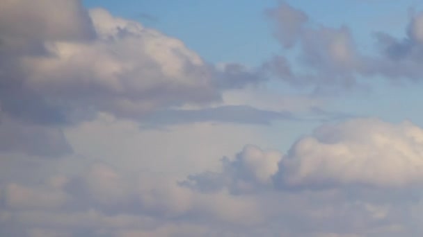 Nuvens Céu Azul Noite — Vídeo de Stock