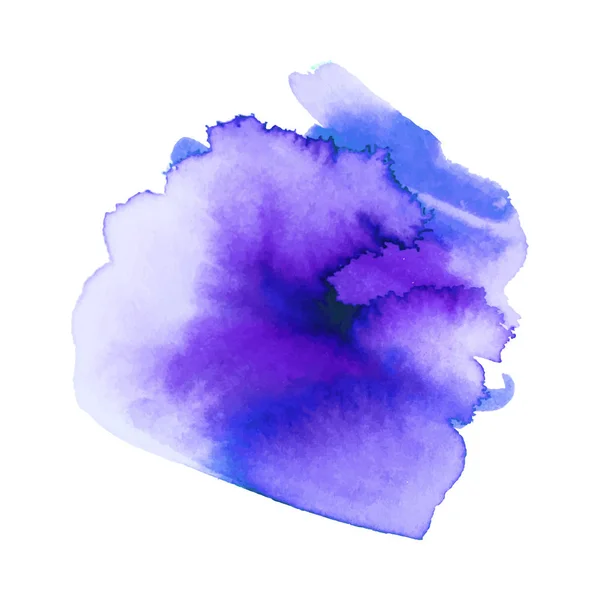 Soyut izole renkli vektör sulu boya lekesi. Grunge öğesi kağıt tasarımı için. Vektör çizim