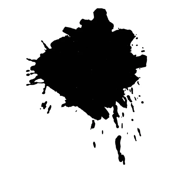 Αφηρημένο μαύρο μελάνι κηλίδα φόντο. Εικονογράφηση διανύσματος. Grunge υφή για κάρτες και φυλλάδια σχεδιασμό. Ένα μοντέλο για τη δημιουργία ψηφιακών πινέλων — Διανυσματικό Αρχείο
