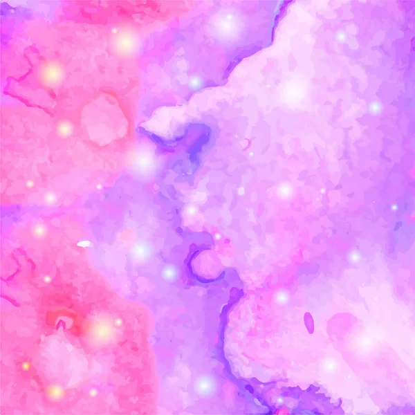 Abstrait aquarelle galaxie ciel arrière-plan. Texture aquarelle pour la conception — Image vectorielle