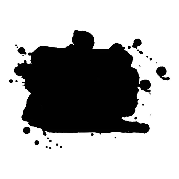 Absztrakt fekete tinta blot háttér. Grunge textúra kártyák és a szórólap tervezés. — Stock Vector