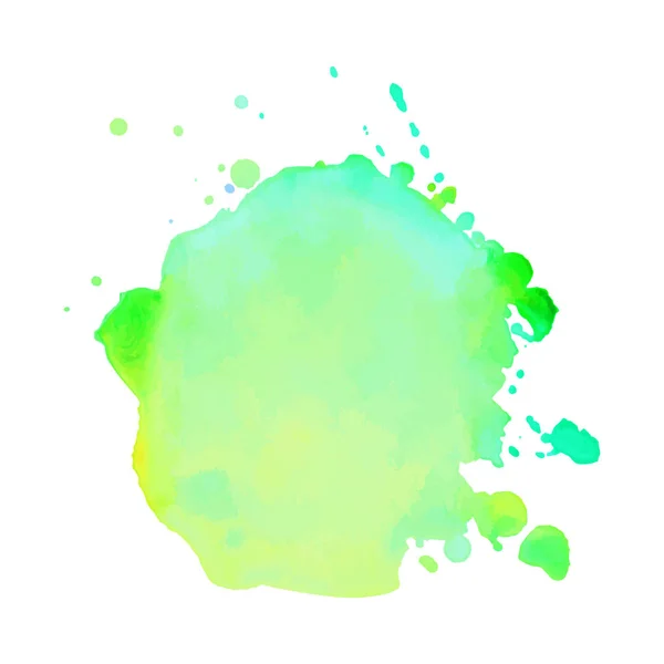 Абстрактна ізольована барвиста векторна акварельна пляма. Грандж елемент для дизайну паперу. Векторні ілюстрації — стоковий вектор