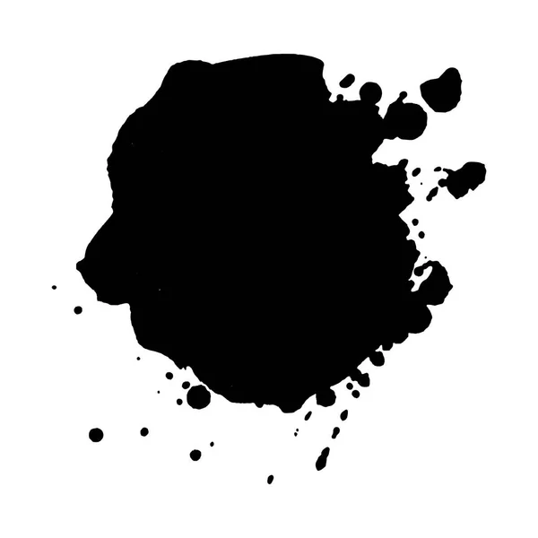 Soyut siyah mürekkep lekesi arka plan. Doku kartları ve el ilanı tasarımı için.