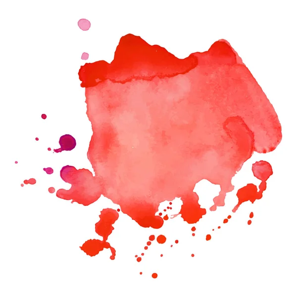Soyut izole renkli vektör sulu boya lekesi. Grunge öğesi kağıt tasarımı için. Vektör çizim