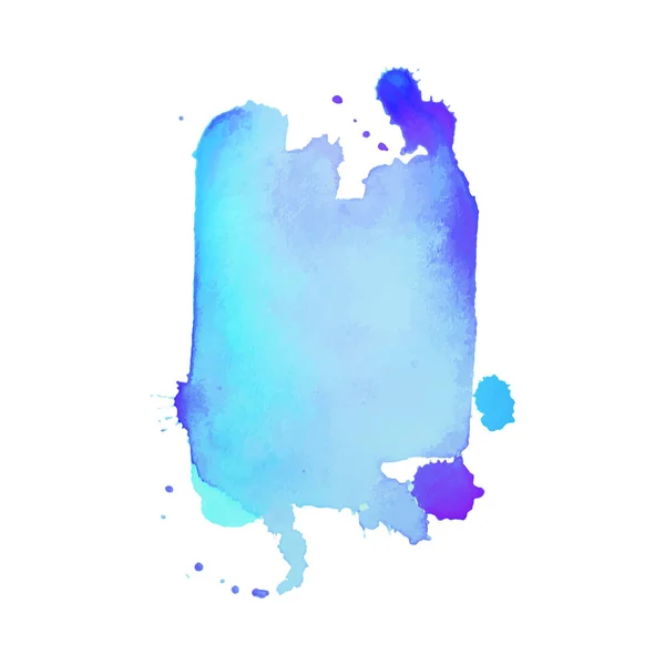 Abstrato isolado colorido mancha vetor aquarela. Elemento Grunge para design de papel. Ilustração vetorial — Vetor de Stock