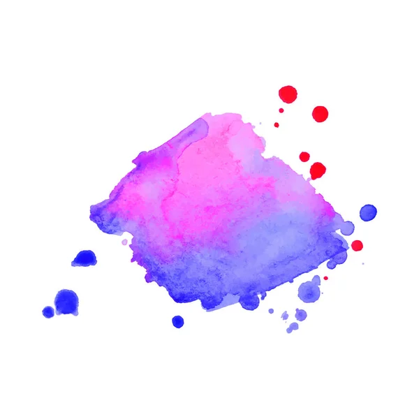 Abstrato isolado colorido mancha vetor aquarela. Elemento Grunge para design de papel. Ilustração vetorial — Vetor de Stock
