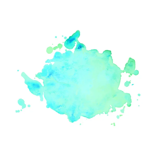 Absztrakt izolált színes vektor akvarell folt. Grunge elem a papír design. Vektorillusztráció — Stock Vector