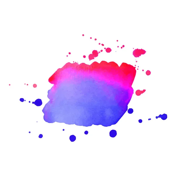 Arte abstracto pintura a mano aislada Mancha de acuarela sobre fondo blanco. Banner de acuarela — Archivo Imágenes Vectoriales