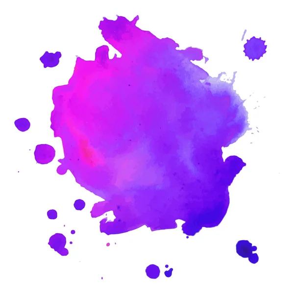 Soyut sanat el boya izole suluboya leke beyaz arka plan üzerinde. Suluboya afiş