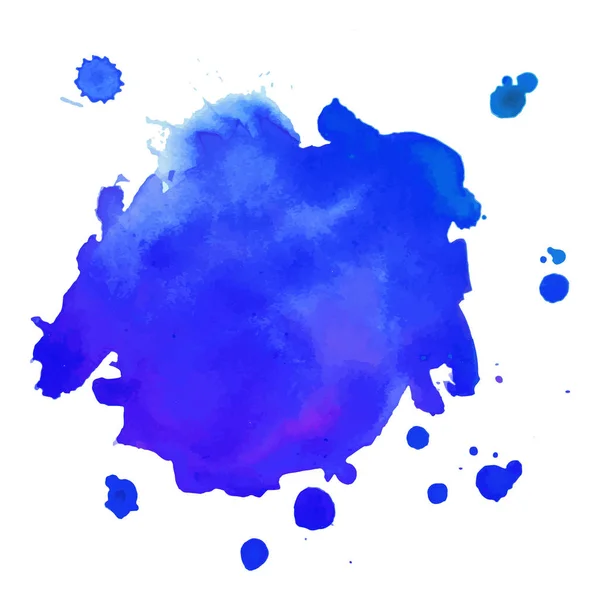 Abstrakte Kunst Handbemalung isoliert Aquarell Fleck auf weißem Hintergrund. Aquarell-Banner — Stockvektor