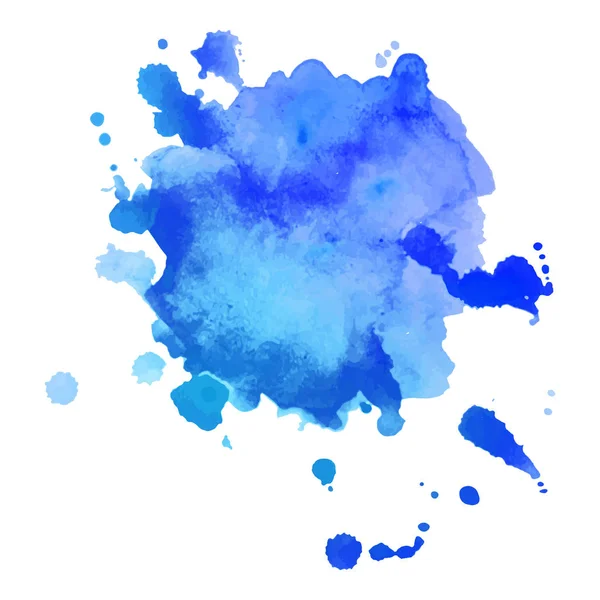 Soyut sanat el boya izole suluboya leke beyaz arka plan üzerinde. Suluboya afiş