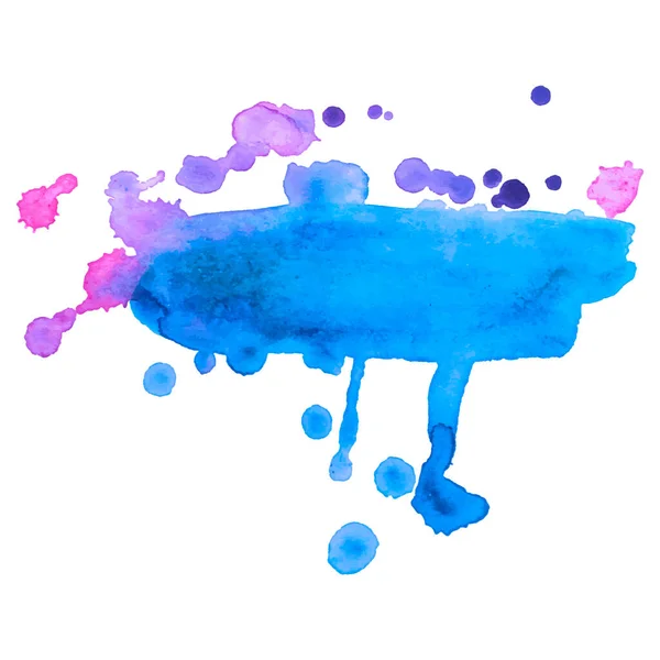 Abstrakte isolierte bunte Vektor-Aquarell-Fleck. Grunge-Element für Webdesign und Papierdesign — Stockvektor