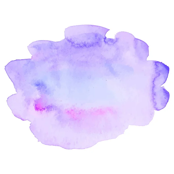 Пастельно-фиолетовый изолированный векторный акварельный след. Элемент для веб-дизайна и бумажного дизайна — стоковый вектор