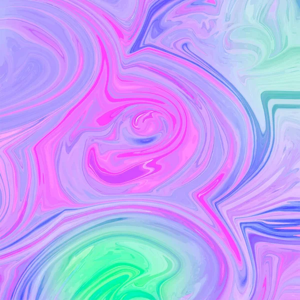 Fond abstrait vague rose pastel. Marbrure, texture de peinture acylique — Image vectorielle