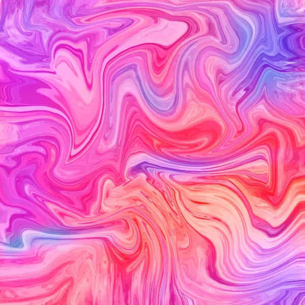 Wave abstract background. Marbling, acylic paint texture — 스톡 벡터