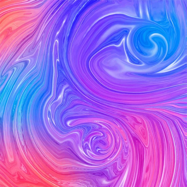 Wave abstract background. Marbling, acylic paint texture — 스톡 벡터