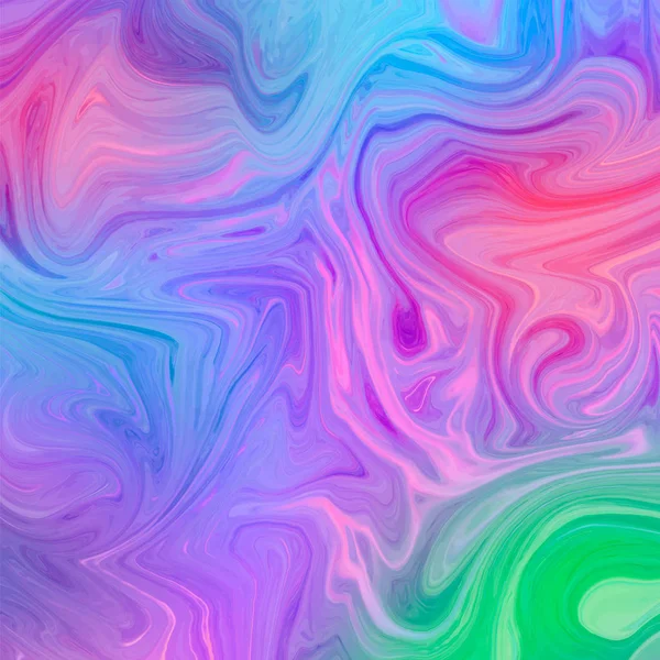 Wave abstract background. Marbling, acylic paint texture — 스톡 벡터