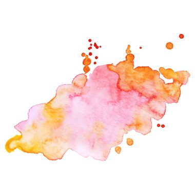 Suluboya fırça boyası kağıt dokusu vektörü beyaz arka planda izole edilmiş pankart, poster, duvar kağıdı için. Tasarım için soyut el çizimi rengarenk su sanatı çizimi