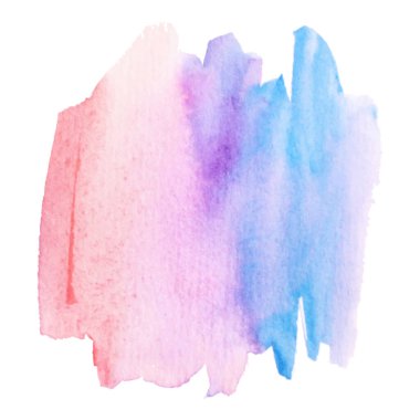 Pastel rengi suluboya fırça fırçası kağıt dokusu vektörü beyaz zemin üzerinde izole edilmiş pankart, poster, duvar kağıdı. Tasarım için soyut el çizimi rengarenk su sanatı çizimi